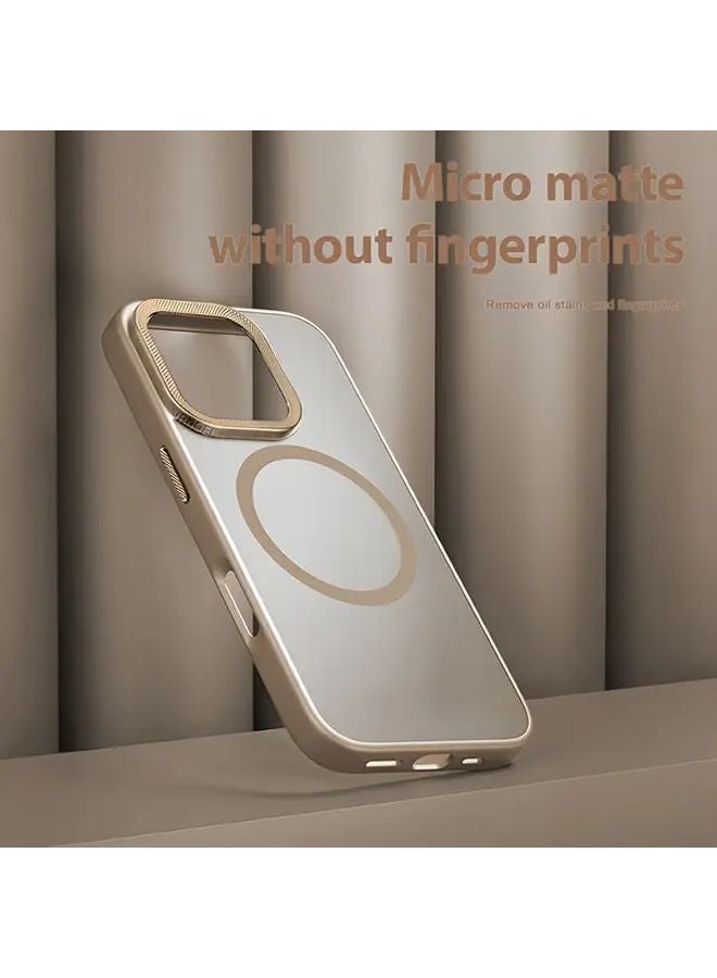 Magnetic Luxury Matte Translucent Shockproof Case For iPhone 13 In Grey - Image 5